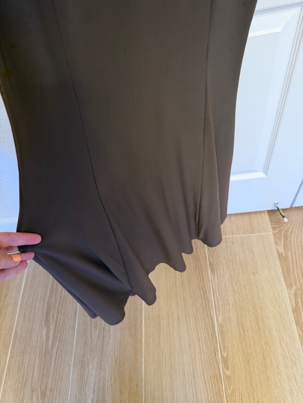 Norma Kamali Fishtail Gown in Chocolate - Picture 7 of 10